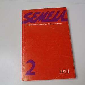 SEMEIA #2: An Experimental Journal For Bible Criticism Book 1974 Crossan VTG
